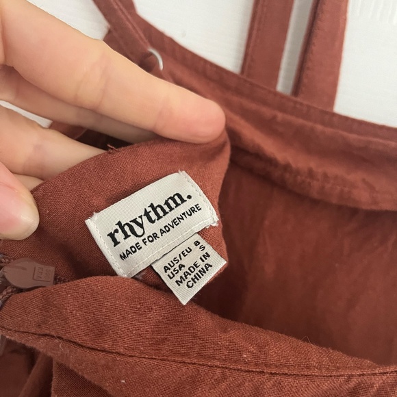 Rust Rhythm Romper - Picture 3 of 4